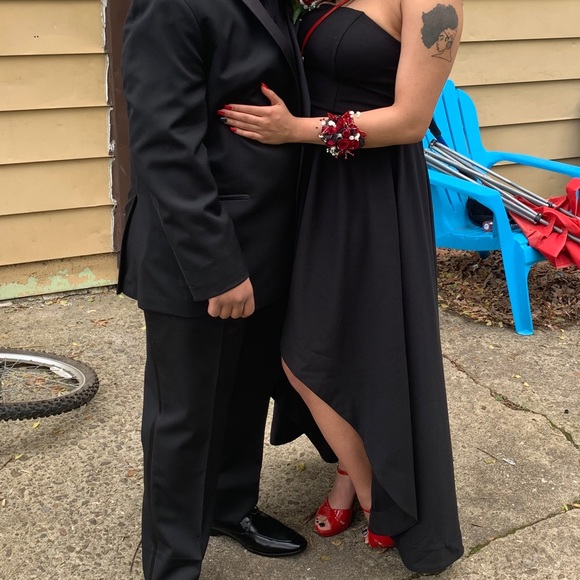 Women’s strapless High-low Dress - Picture 5 of 8